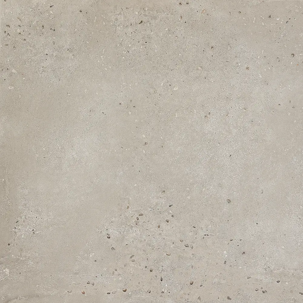 Concrete look tile with small pebble aggregate speckled throughout Ciottolo Grigio Grey V3