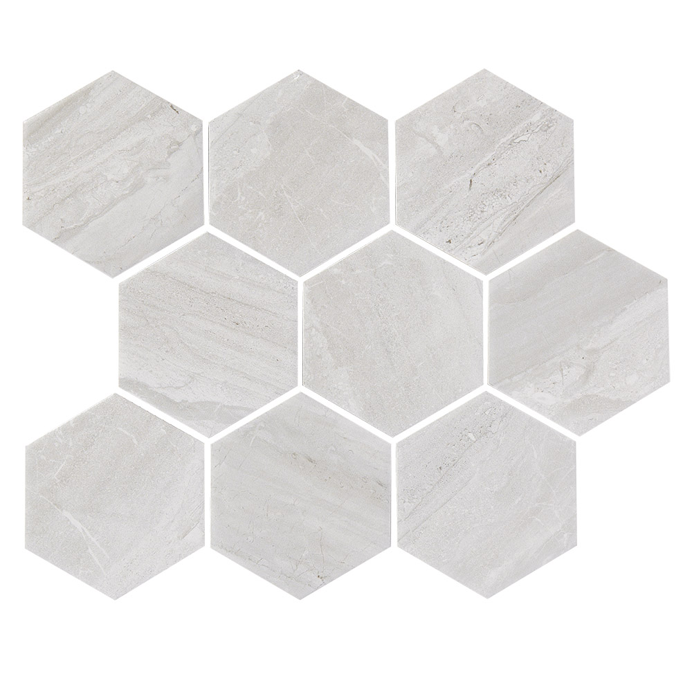 Hex Artico Limestone Hexagon Mosaic Tile Calibre Concepts