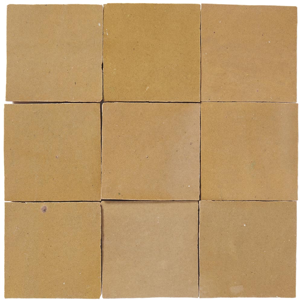 Saffron zellige handmade moroccan tiles