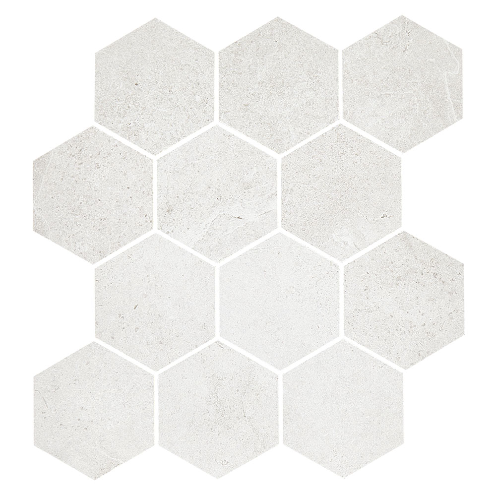 Element Bianco Hexagon Mosaic Tile Calibre Concepts